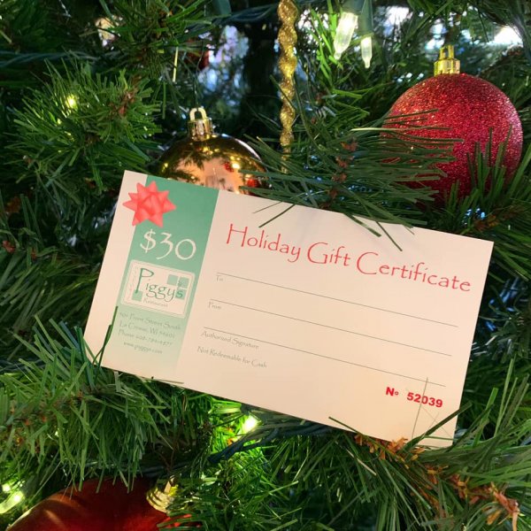 Piggys Gift Certificates Restaurant Gift Certificate